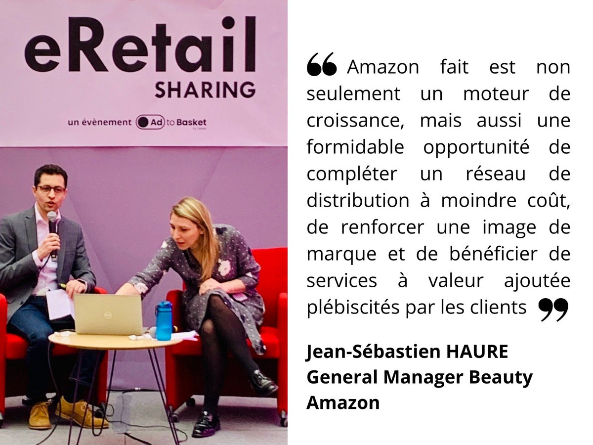 [eRetail Sharing by <a href="/AdtoBasket/">Ad to Basket by Havas</a>] « Amazon est non un moteur de croissance mais aussi une formidable opportunité de compléter un réseau de distribution à moindre coût &amp; de renforcer une image de marque » Jean-Sébastien HAURE, General Manager Beauty @Amazon #Ecommerce