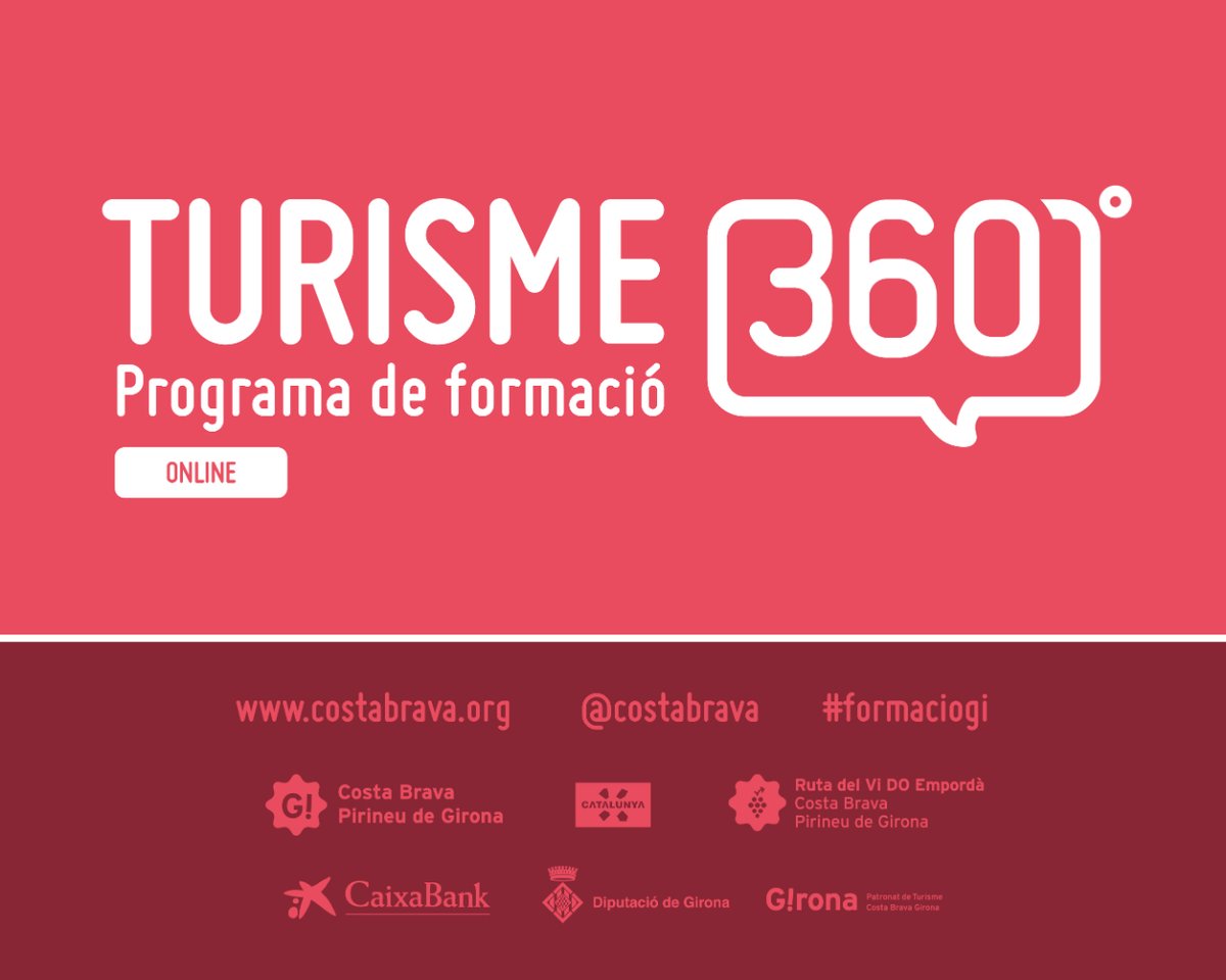 costabrava's tweet photo. 👩💻 Nova #FormacioGi: Tendències de futur del turisme familiar amb Anna López, directora @KIDSCLUSTER. 🧳👨👩👧
📆 Dijous 23 de març
🕘 De 10 a 11:30 h
📍 Online
Inscripcions 👉 https://t.co/NIEQPsQWHA
#InCostaBrava #InPyrenees @turismecat https://t.co/5eeBpSiWYb