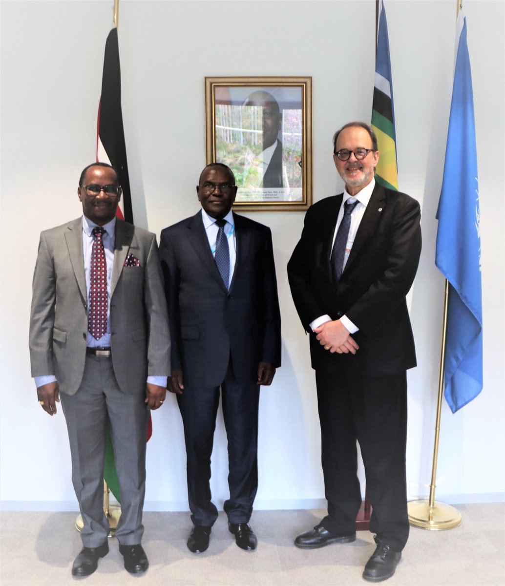 KenyaMissionUNG's tweet photo. The PR received Mr. Lawrence Njagi, 🇰🇪 Rep on the International Publishers Association's(IPA)Exec Comm &amp;Chair of APNET &amp; Mr. José Borghino, SG of the IPA.  Discussions centered around the 43rd Session of the Standing Committee on Copyright and Related Rights (SCCR43) of WIPO. https://t.co/QmEtBVevWJ