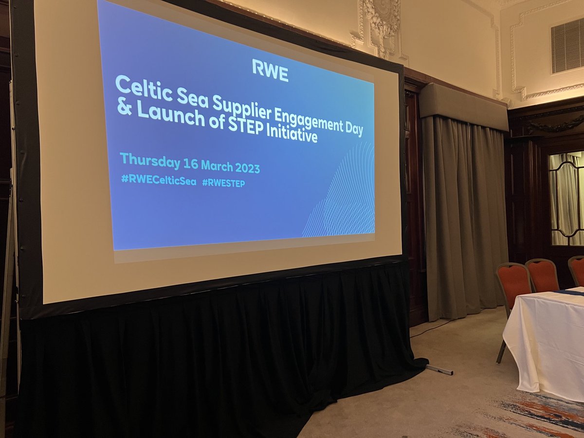 Sarah_Dickins's tweet photo. Working here today. Hosting a day of discussions about the practicalities of floating offshore wind in the Celtic Sea. Building a supply chain and a new industry for Wales. Lots of optimism in the air #RWECelticSea #RWESTEP https://t.co/GAjyeIofmu