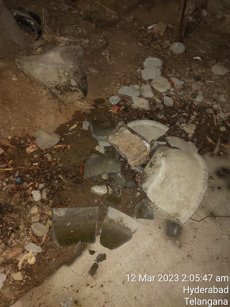 DogLoversHyd's tweet photo. #Animalcruelty in HIG Chitrapuri Colony, Hyd. Destroying water bowls, provoking dogs, pelting stones, blocking their Food + Water, violating Municipality rules @Manekagandhibjp @pfaindia @Goutham511 @Voiceofanimals1 @amalaakkineni1 @hydcitypolice @GadwalvijayaTRS @KTRoffice https://t.co/uU6Oufua3z