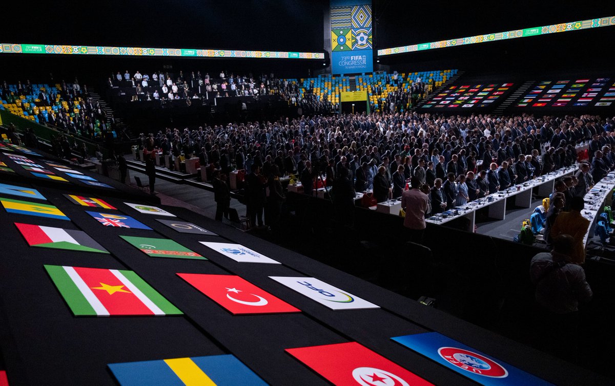 "Under the new <a href="/FIFAWorldCup/">FIFA World Cup</a> format, the slots available for African teams will almost double, creating even more engagement and visibility on our continent. What is important is the plan to continue developing and anchoring football in Africa." President Kagame #FIFACongress