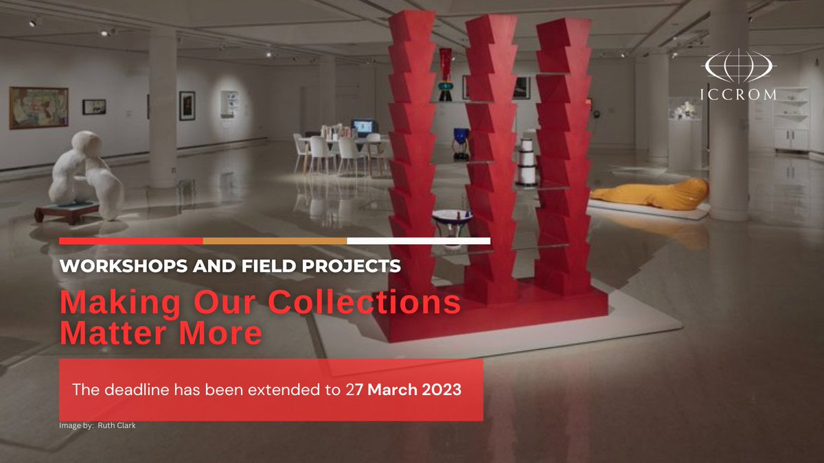 If you work in a collections-based institution, here’s an opportunity not to be missed! 
We’re giving up to 30 organizations the chance to try out the #OCMToolkit. Turn aspirations into reality! 
The deadline has been extended to 27 MAR 2023
👉 bit.ly/3lE9FzV