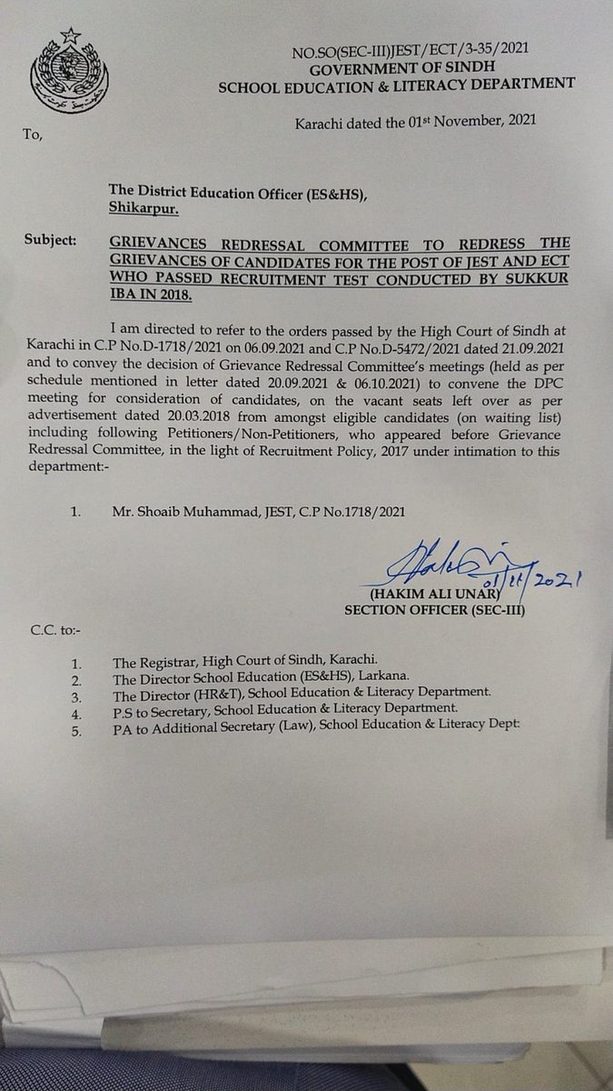 Shoaib_Chang's tweet photo. @SELD_Sindh Implement on the court orders.
Court k order p to amal krlo 
@AkbarLaghari5 @sardarshah1 @MuradAliShahPPP https://t.co/6afNgskTrv