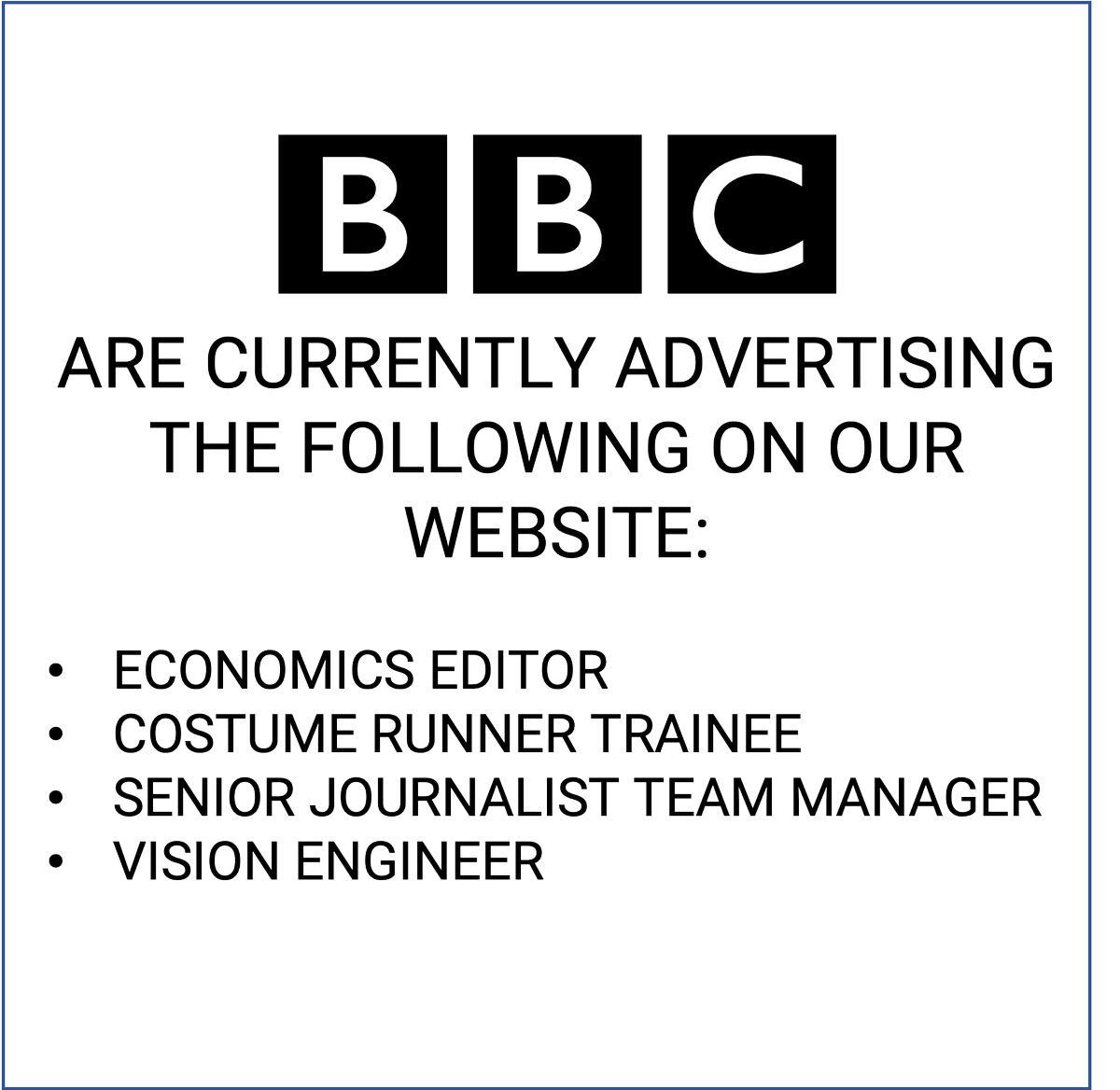 Currently on our website. 
Visit screenalliancewales.com/vacancies for more information