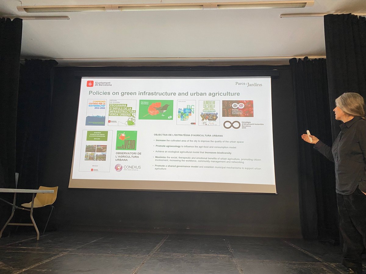 HortsConexusBCN's tweet photo. @edicitnet @ccguinardo @marcmontlleo @BCN_Ecologia @bcn_ajuntament In addition, Our colleague Mireia Abril has presented some results of the urban agriculture observatory  within the framework of the CONEXUS project. @ConexusNBS @marcmontlleo @BCN_Ecologia @CabezasAdri @ArnauLluchTo @TomCWild1  #NatureBasedSolutions https://t.co/1ztwAE1VcF