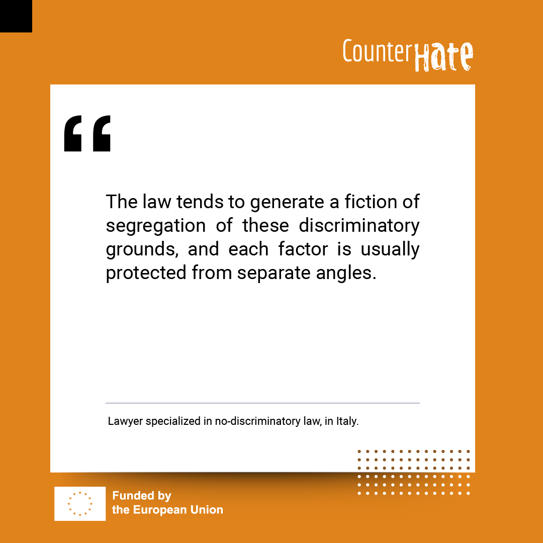 CounterHate_eu's tweet photo. 💬When survivors and experts talk...☟
A lawyer in #Italy talks about how the law tends to generate a fiction of #segregation.
➡️Follow us for more testimonials against #hatecrimes.
#CounterHate_eu #EUprojects #justice #testimonials @EU_Justice #counterhate_testimonials https://t.co/DFFujkYQY7
