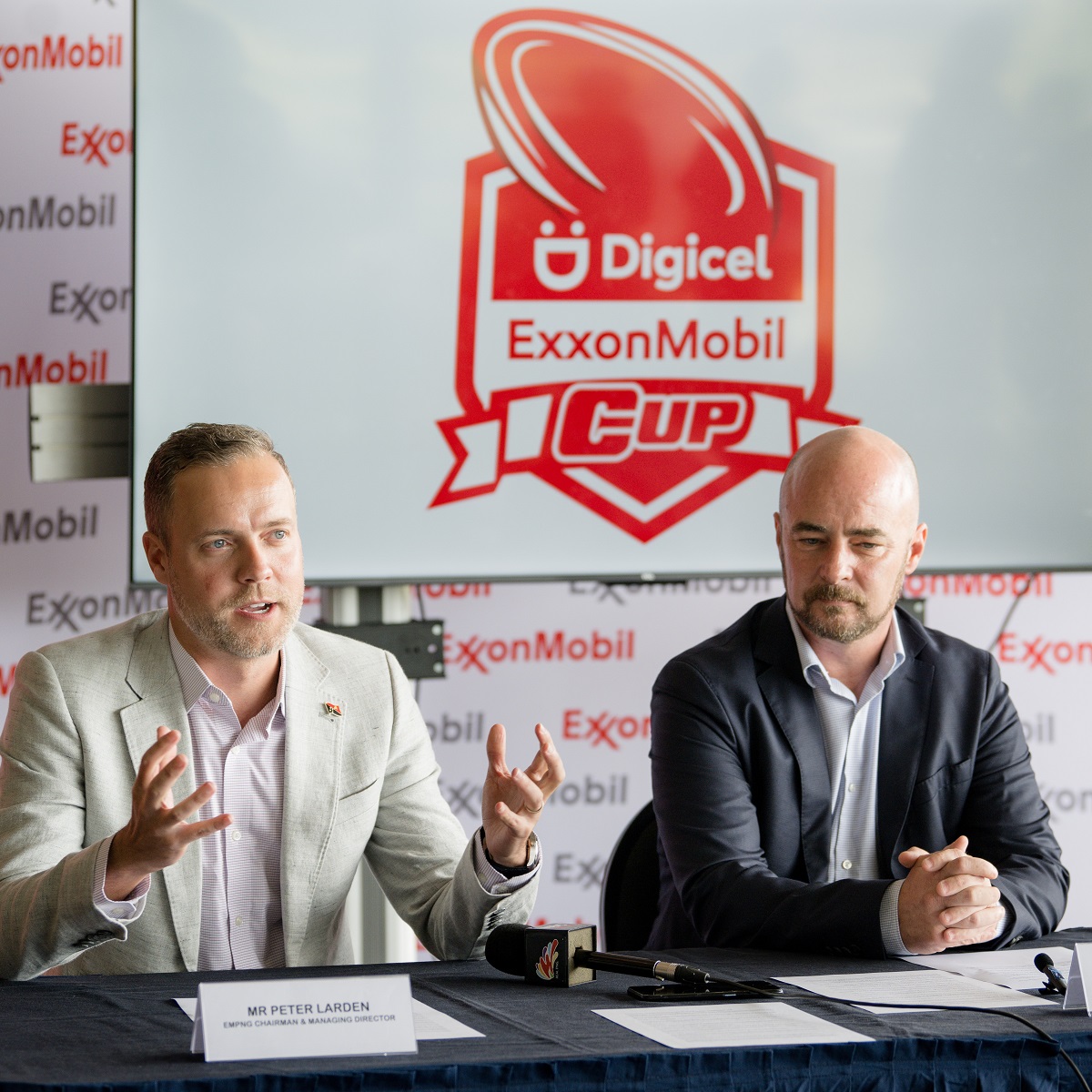 The Digicel ExxonMobil Cup is Here! Our affinity with rugby league in Papua New Guinea has grown as we joined <a href="/DigicelPNG/">Digicel PNG</a> to announce our naming-rights co-sponsor of the PNG National Rugby League Competition’s Digicel ExxonMobil Cup. #PNGpartnership #PNGLNG