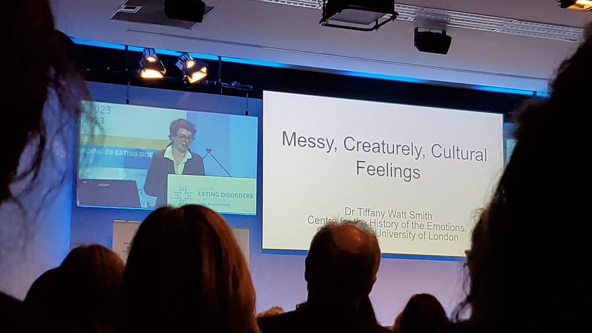 soul_relics's tweet photo. I remember being part of @Mental_Elf live tweeting in #ledc2019. this yr I'm joining as an attendee as a psychologist. The focus this year is on emotions in eating disorders. interesting keynote on untranslatable emotions from other cultures #ledc2023 @DrTiffWattSmith https://t.co/rBk1QyttGP