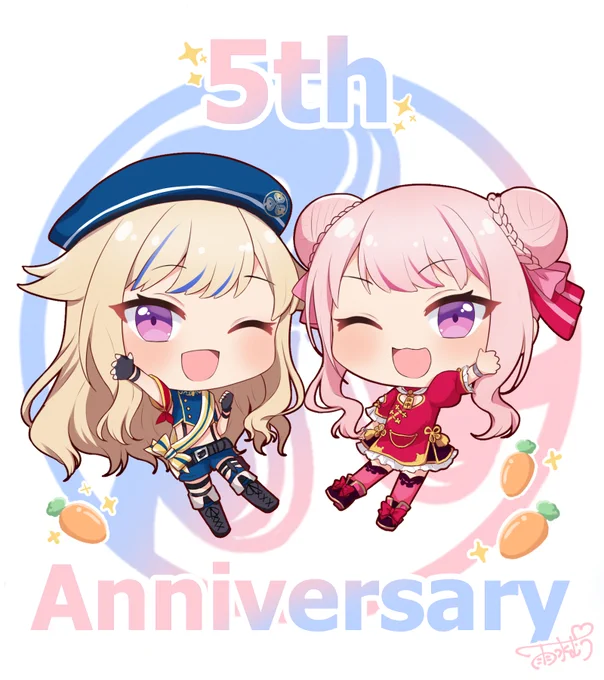 5周年おめでとうございます#ヒメヒナ5周年 #ヒメヒナアート 
