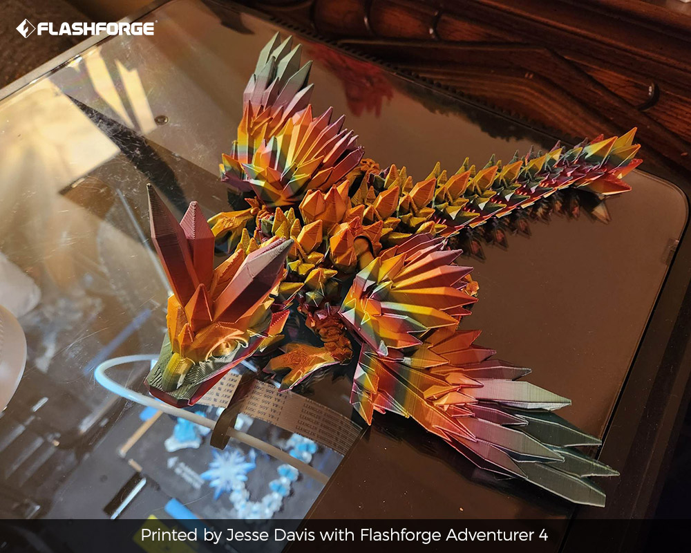 ff3dprinters's tweet photo. 🧐🧐 Have you tried the pause feature of #FlashPrint?
Here's a BABY CRYSTALWING DRAGON printed by JDAVI519 (Ins @JDAVI519), utilized the pause feature in the Flashprint slicer. Marvelous, isn't it!
We'll release a tutorial about this feature in the following weeks. Stay tuned. https://t.co/Ug2HgQgSq2