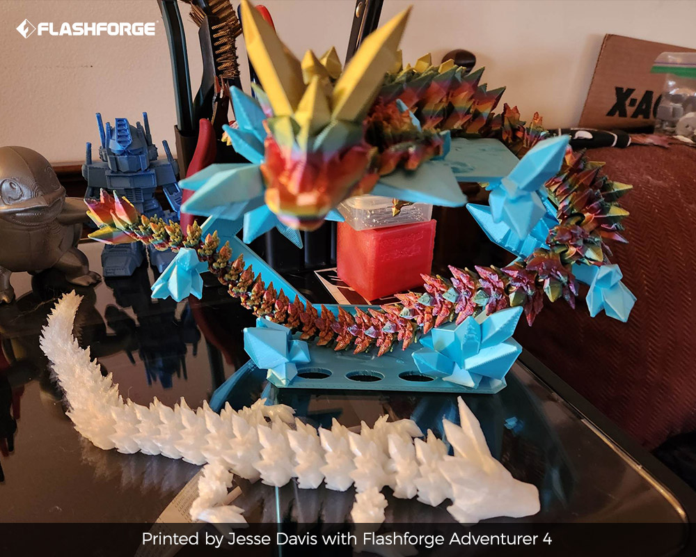 ff3dprinters's tweet photo. 🧐🧐 Have you tried the pause feature of #FlashPrint?
Here's a BABY CRYSTALWING DRAGON printed by JDAVI519 (Ins @JDAVI519), utilized the pause feature in the Flashprint slicer. Marvelous, isn't it!
We'll release a tutorial about this feature in the following weeks. Stay tuned. https://t.co/Ug2HgQgSq2