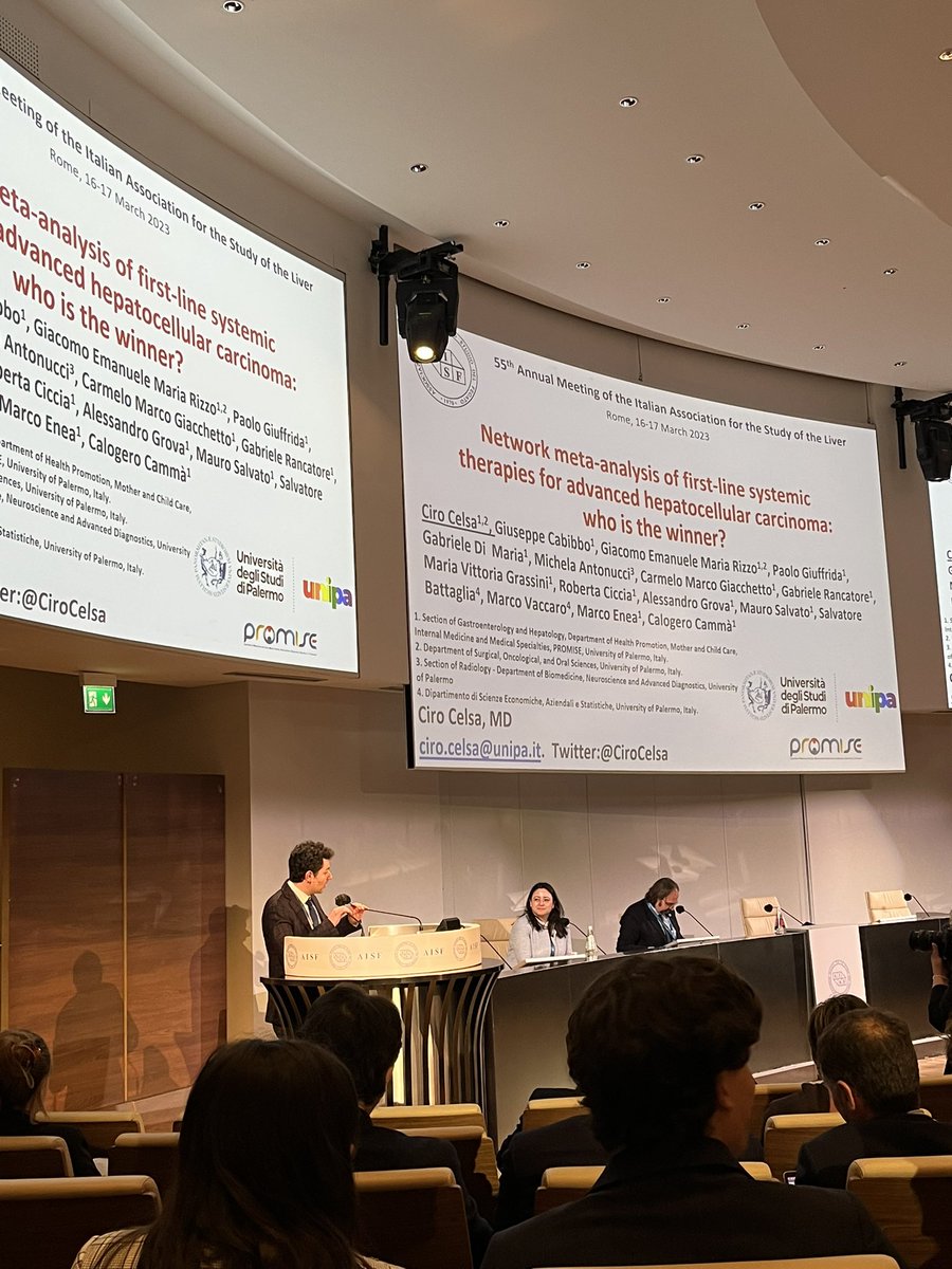 Paolo Giuffrida (@giuffridapaolo) on Twitter photo Innovative data presented by an outstanding <a href="/CiroCelsa/">Ciro Celsa</a> at #AISF2023
<a href="/AisfFegato/">AISF - Associazione Italiana Studio Fegato</a>
<a href="/PROMISEUnipaHCC/">PROMISE-UNIPA-HCC Group</a> Innovative data presented by an outstanding <a href="/CiroCelsa/">Ciro Celsa</a> at #AISF2023
<a href="/AisfFegato/">AISF - Associazione Italiana Studio Fegato</a>
<a href="/PROMISEUnipaHCC/">PROMISE-UNIPA-HCC Group</a>