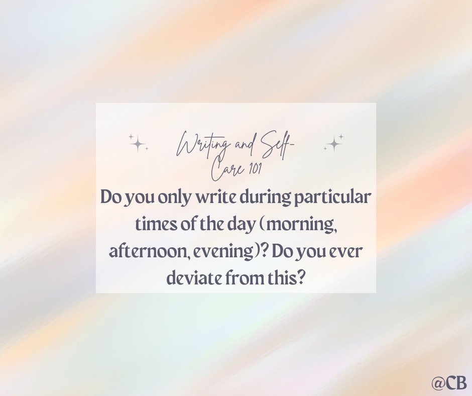 I find that I tend to write (and do my best work) in the morning. How about you?
#writing #writingandselfcare #selfcare #selfcare101 #letsdiscuss #thursday #thursdaythoughts #earlymorning #goodmorning #authorcommunity #authorlife #writingcommunity #writinglife #writinglifestyle