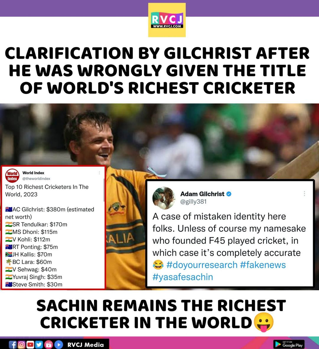 Clarification by Australian's Legendary   Cricketer Adam Gilchrist..

#AdamGilchrist #Cricket #CricketTwitter