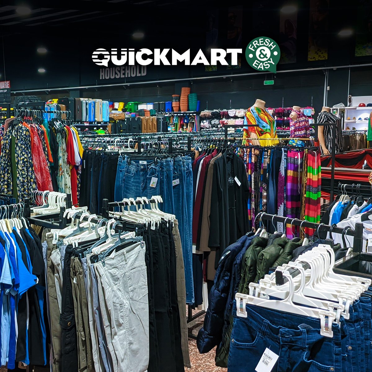 QuickmartKenya's tweet photo. Eastwest...Luku ni moto, luku ni safi. Fika Quickmart Thome upate drip uwe the realest OG with MASSIVE discounts.

#QuickmartThome
#Quickmart56
#FreshandEasy
#PamojaNawe https://t.co/5UX1FejPXC