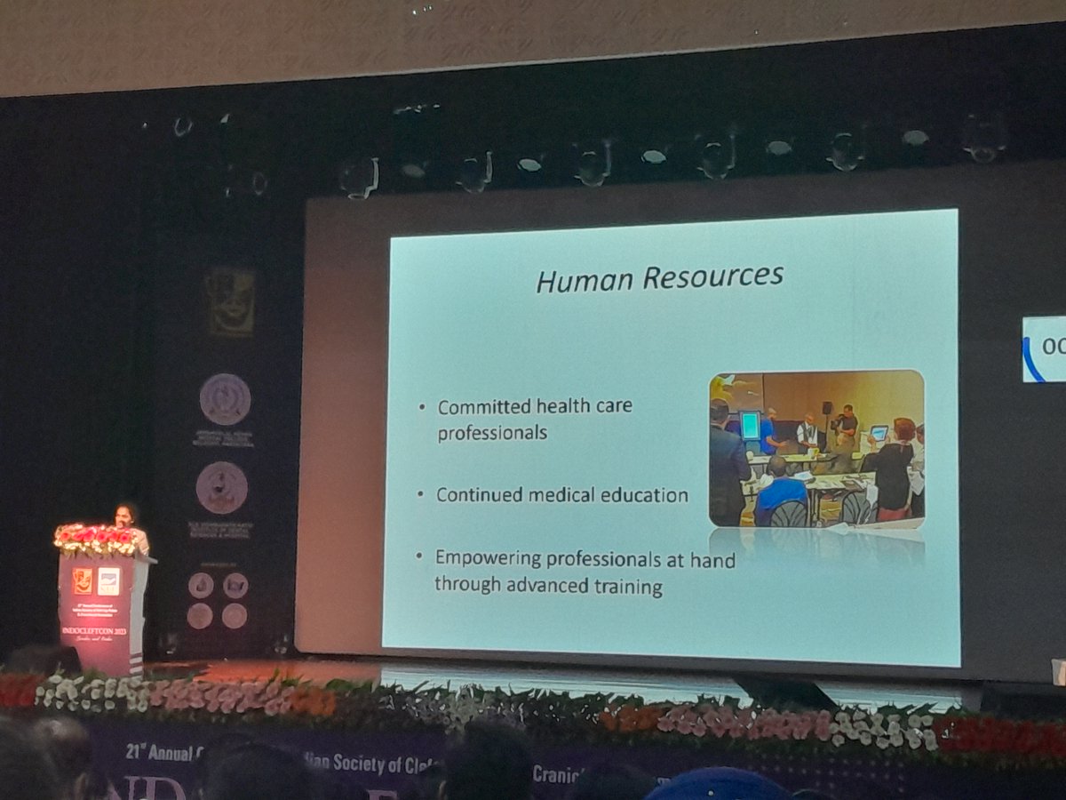 _Barbara_Delage's tweet photo. Dr Charanya vijayakumar reviews key factors to consider when setting up a cleft multidisciplinary center #indocleftcon #smiletrain #evolve #CCC #comprehensivecleftcare https://t.co/W0LQwuIS1d