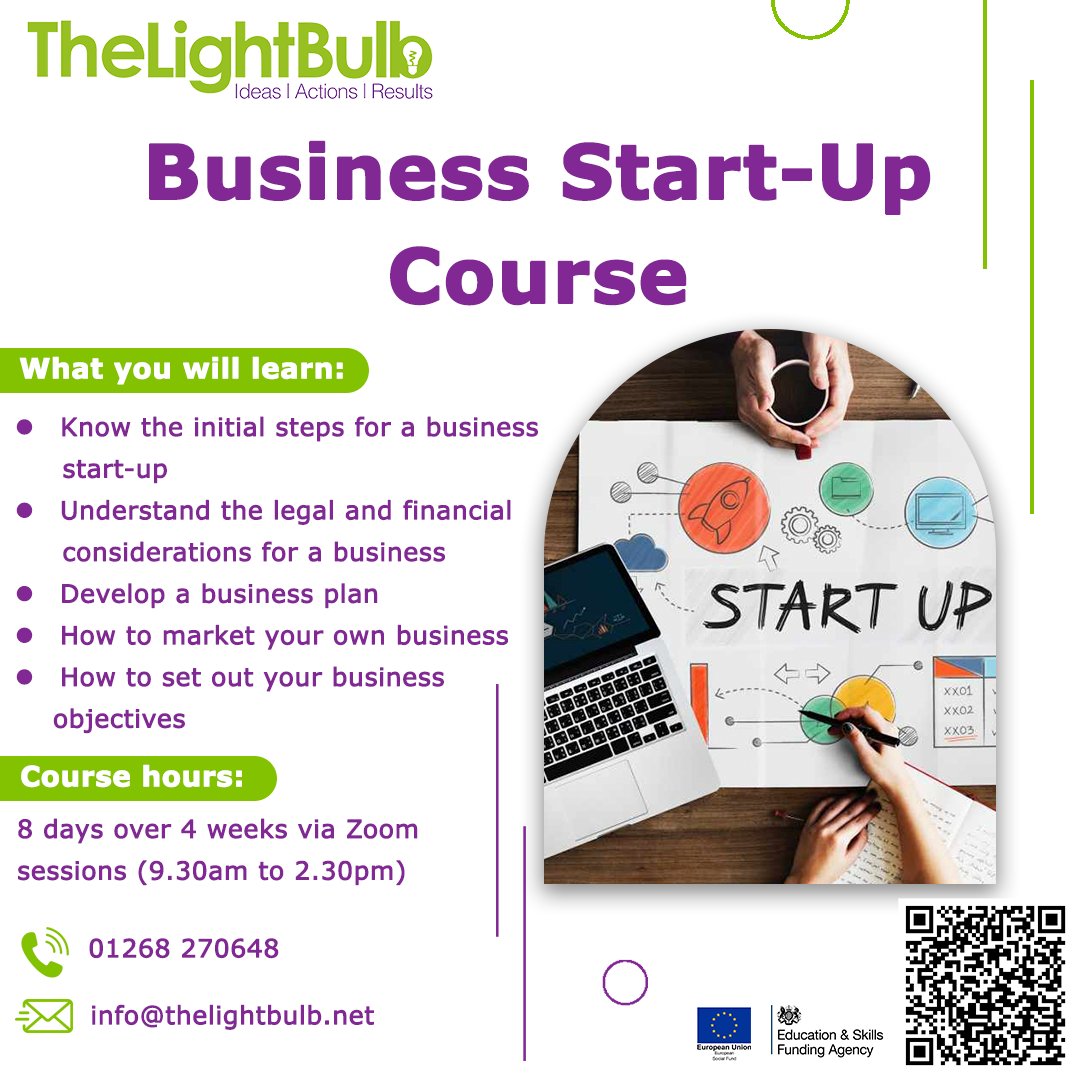 TheLightBulbLtd's tweet photo. >> Create your own business!! <<

Do you have a great idea and want to start your own business, but not sure what to do? If so, this highly engaging City &amp; Guilds accredited programme will give you the answers.

#business #businessstartup #businessstrategy #cityandguilds https://t.co/UwFkxUvESz