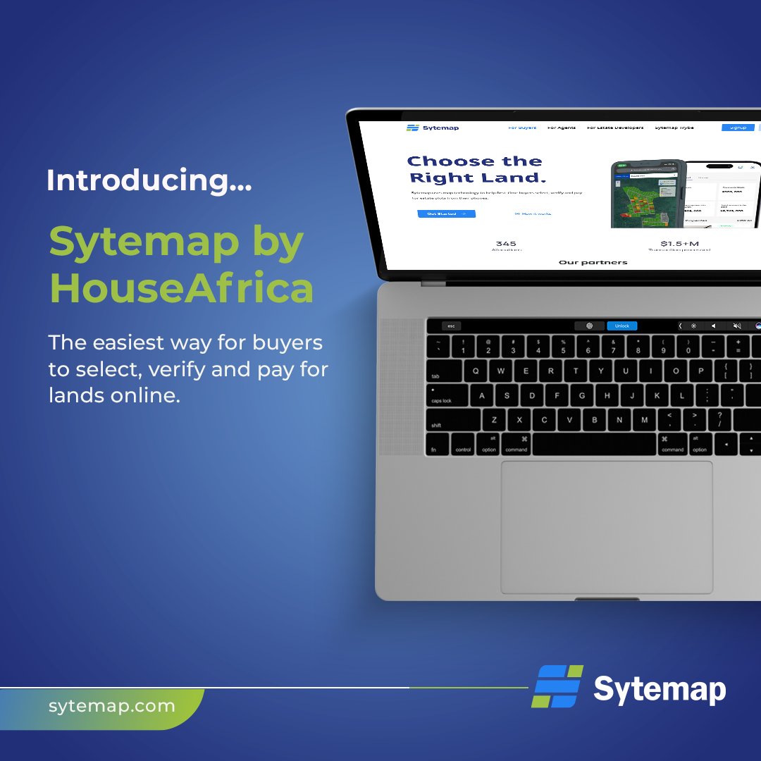 SytemapHQ's tweet image. Say goodbye to land fraud with Sytemap. Our tech product makes selecting, verifying, and paying for land easy and secure. Experience the future of real estate today!
-
-
-
#SytemapLaunch #RealEstateMadeEasy #TechInnovation