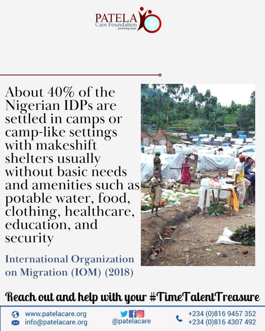 patelacare's tweet image. #InternallyDisplacedPersonsAndRefugees #IDPs #PersonsOfConcern
#PatelaCareEnrichingLives

"Godly Virtues, Love for People, Respect for humanity are part of the core values needed to achieve SDG goals"
... Patela Care Quotes

Reach out and help with your time, talent and treasure.