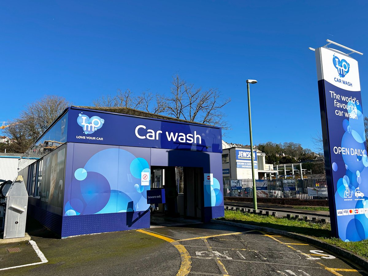 blaze_signs's tweet photo. IMO Car Wash in Torquay is BLUE!

Another fantastic project completed by the Blaze Team, with a full new signage suite across the site boasting the latest branding!

#signage #signs #marketing #branding #retaildesign #customerexperience #Folkestone #IMO #CarWash #Vehicle #Car https://t.co/xt1I1oX2nw