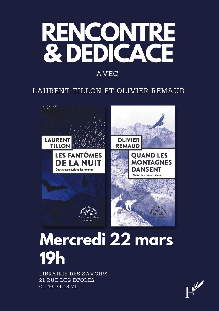 HarmattanL's tweet photo. Ca approche à grands pas ! Nous recevons @tillon_laurent et Olivier Remaud pour leurs derniers livres : Les Fantômes de la nuit et Quand les montagnes dansent chez @ActesSud ! C'est mercredi 22 mars à 19h🤗 https://t.co/aiPsK4wf74
