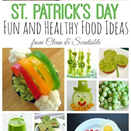 Fun and healthy recipe ideas to make with the kiddos this St. Patrick's Day! Find them at cleanandscentsible.com/healthy-st-pat…