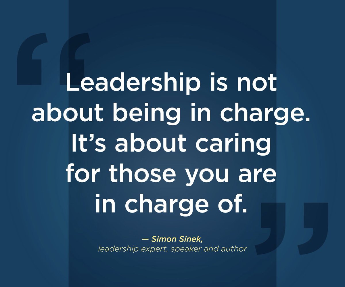 Principal_H's tweet image. Leadership is not about being in charge.
It's about caring for those you are in charge of.
#education #teacher #student #school #leadership #autism #sped #stem #LeadershipMatters #specialeducation #teachertwitter
