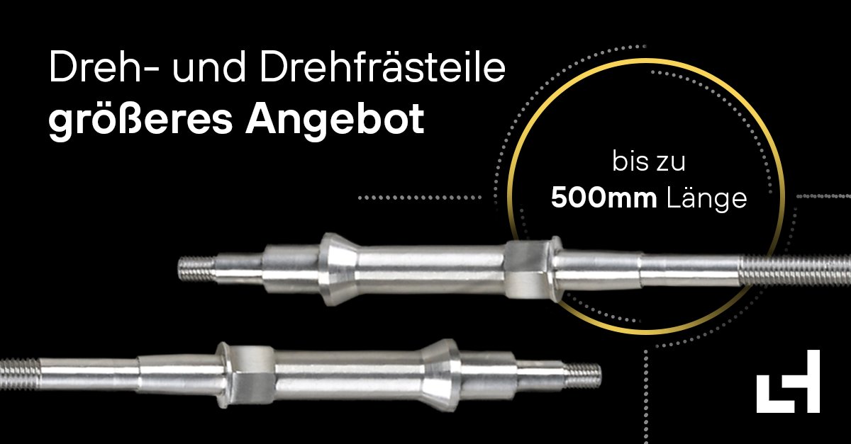 Beständig optimieren wir unser Angebot! 🛠️
Heute im Gepäck: Erweiterte Längen für Dreh- und Drehfrästeile: Jetzt bis zu 500 mm! 🚀✨

Hier geht es direkt zur Plattform:
hubs.la/Q01H1khJ0

#drehteile #drehfrästeile #laserhub #beschaffungsplattform #bestellung
