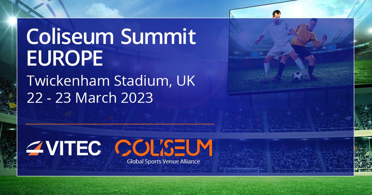 We're returning to @coliseum_m Summit EUROPE, 22-23 March at Twickenham Stadium. Andrew Smith, Sales Director, will be talking on the digital dress-up of StoneX Stadium, a state-of-the-art sports stadium: 12:45pm on the 22nd. #IPTV #DigitalSignage #StreamingVideo #FanEngagement