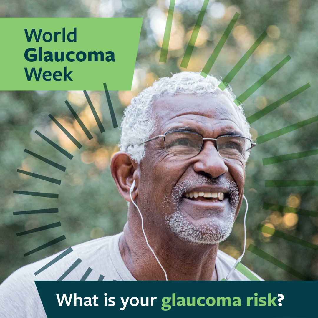 Did you know people of African-Caribbean ethnicity are four times more likely to develop glaucoma?

Routine eye tests are the best way to detect glaucoma early so sight can be saved. Help us spread the word this World Glaucoma Week.

#GlaucomaWeek #GlaucomaAwareness