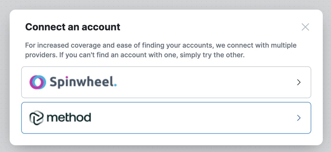 GetSequence's tweet photo. Spinwheel integration 🎡
To enhance your account coverage and simplify the process of locating your liability accounts, including credit card debts, mortgages, and student loans, we have integrated with Spinwheel. Connect more liability accounts in addition to using Method. https://t.co/bn6WLas0si