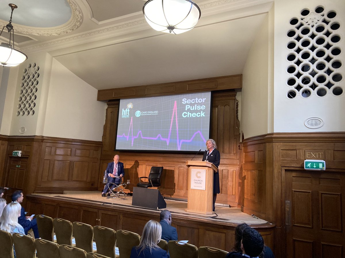 CareEngland's tweet image. @KMatthewsHft joins @ProfMartinGreen on stage to officially launch the 2022 #SectorPulseCheck report. #CareEnglandConf2023
