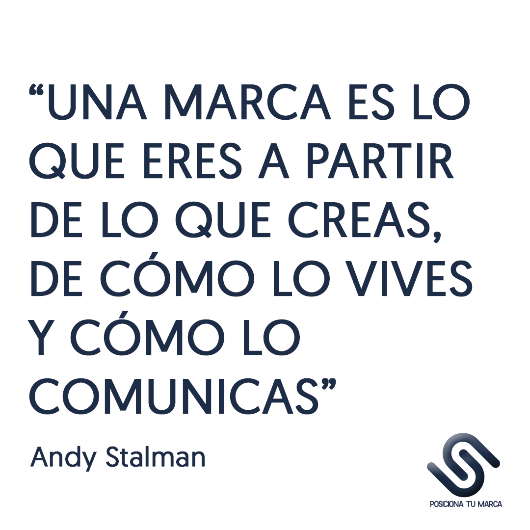 posicionamarca's tweet photo. 💡 Cita para reflexionar sobre como influye el cómo transmites tu marca

📝No trata de solo crear diseños y publicar contenido, sino de transmitir unos valores de marca

👉Andy Stalman, experto en marcas y gran comunicador https://t.co/ziNuckkeWf