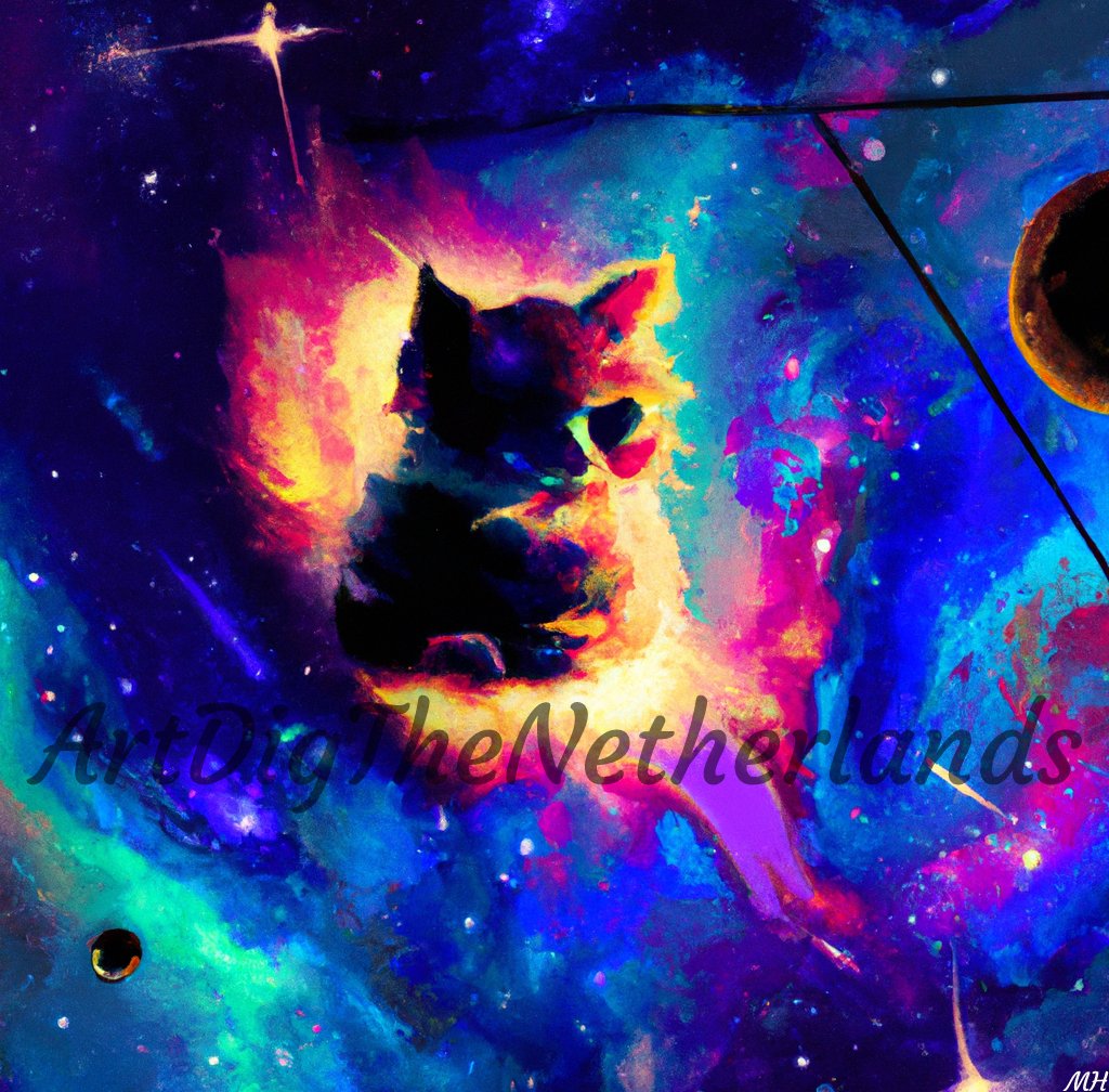 ArtDigDutch's tweet photo. Another one of my pieces that I finished last year #etsy shop: Cat Space Cloud https://t.co/4sCiuj3amb #blue #purple #unframed #dorm #starscelestial #cat #space #catspace #spacecat https://t.co/QbkJwmPPx4
