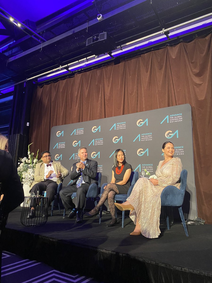 Advance's tweet photo. “We’re only going to succeed on the issue of climate change and displacement if we genuinely take a global perspective. There needs to be a deep mindset shift to acknowledge these are the challenges humanity is facing together.” - @FVoon https://t.co/ylltBZirii