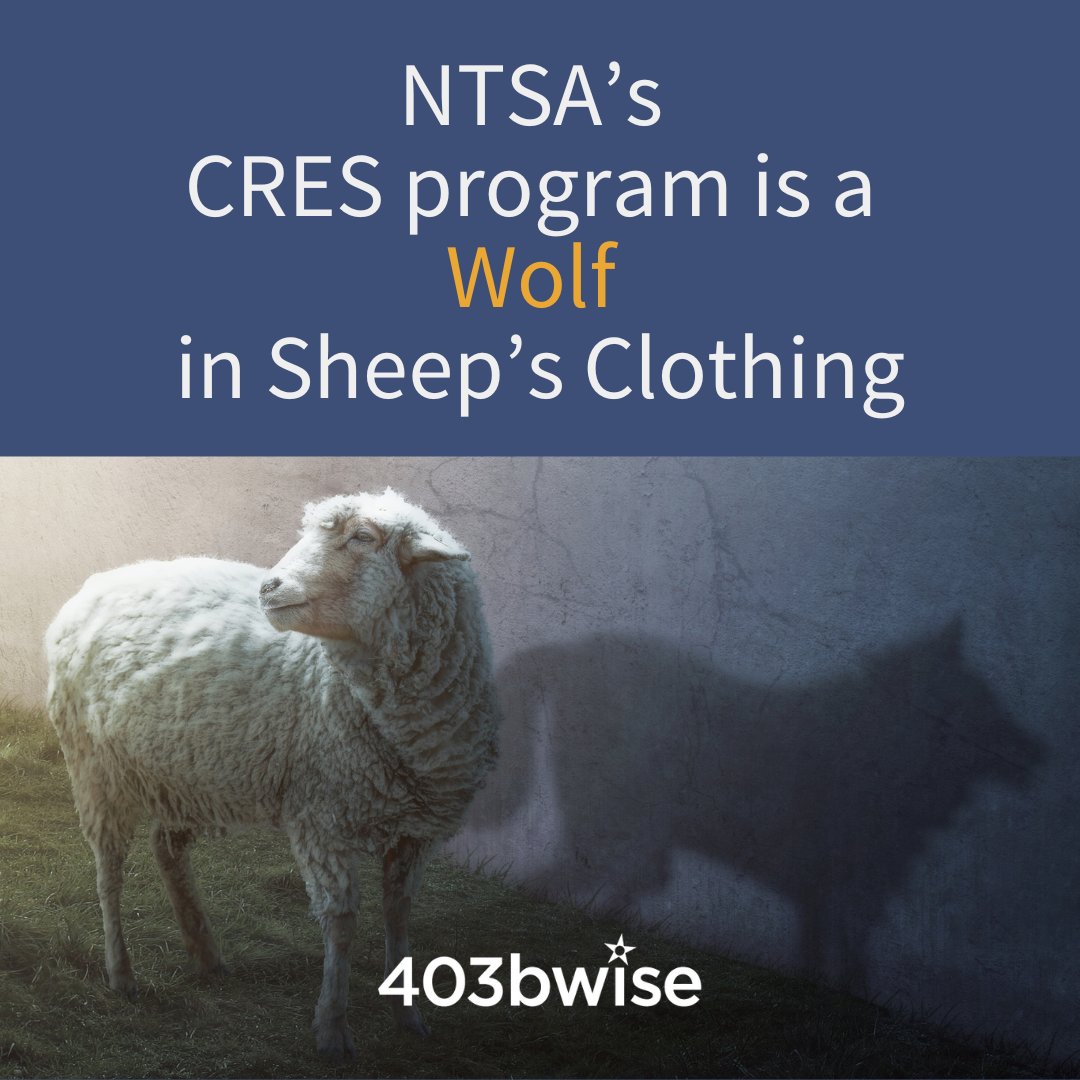 teachretirerich's tweet photo. Deceptive Disguise, Wolf's TRUE Eyes
It's almost like the idiom "Wolf in Sheep's Clothing" was created for this bait-and-switch sales tool masquerading as education.
#403bwise #retirement #educate #educator #teachers #teacherlife #TeachersMatter #RetireWithPride #RetirementGoal https://t.co/r1PEv6zLnx