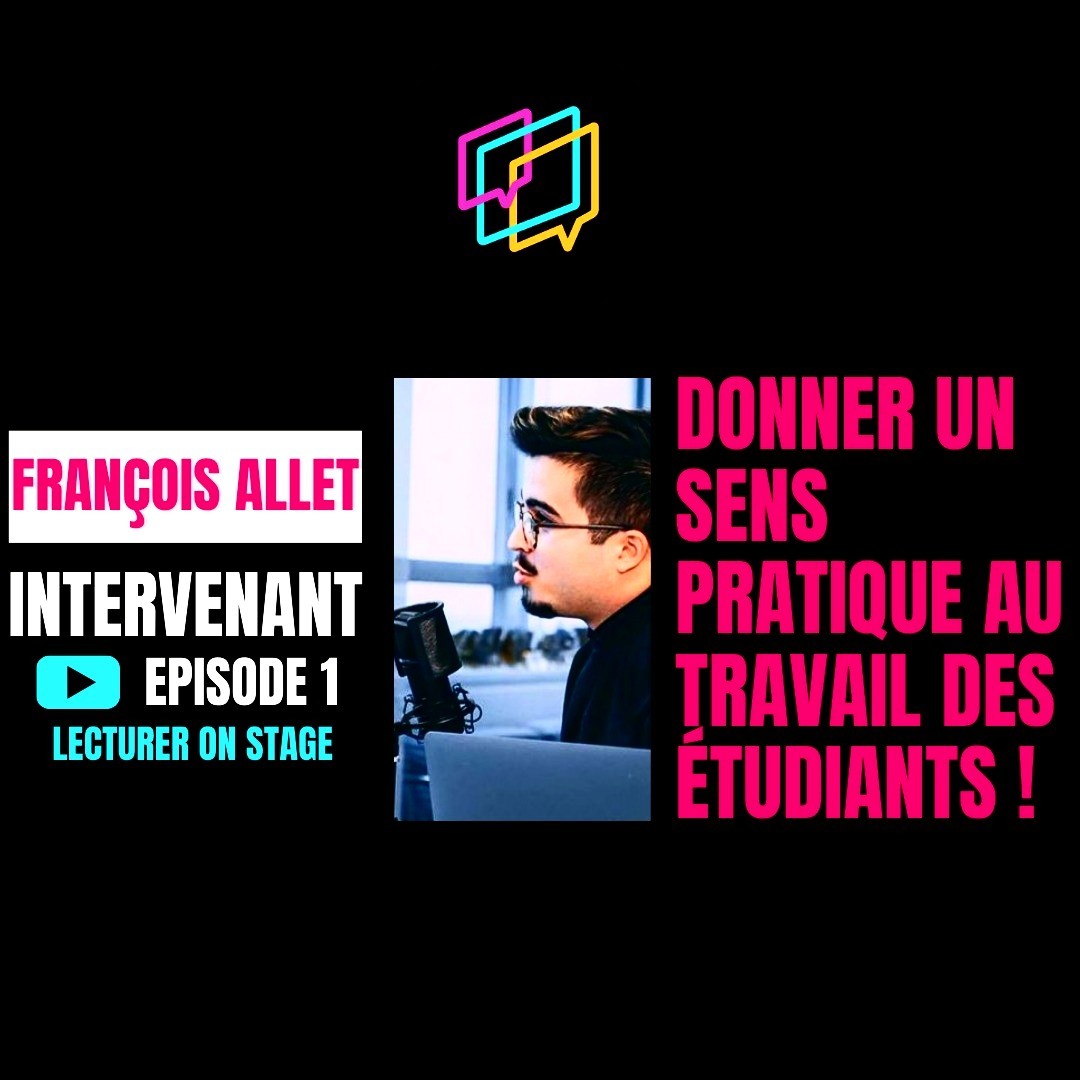 Lecturer_France's tweet photo. "Comment donner un sens pratique au travail des #étudiants ? " avec @Fr_ancois du podcast @Serial_En sur épisode 1 de Lecturer On Stage by @Lecturer_France
RDV sur notre chaîne @YouTube 📺 👉 https://t.co/c0fJrF5jLn
#belecturer #podcast #intervenant #businessschool #recrutement https://t.co/VaGS7fxkSa