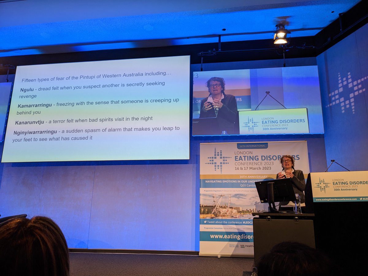 Karina_Maudsley's tweet image. So excited to be at my first in person conference in many years. Starting the London Eating Disorders Conference with Dr Tiffany Watt Smith on the cultural underpinnings of emotions #LEDC2023