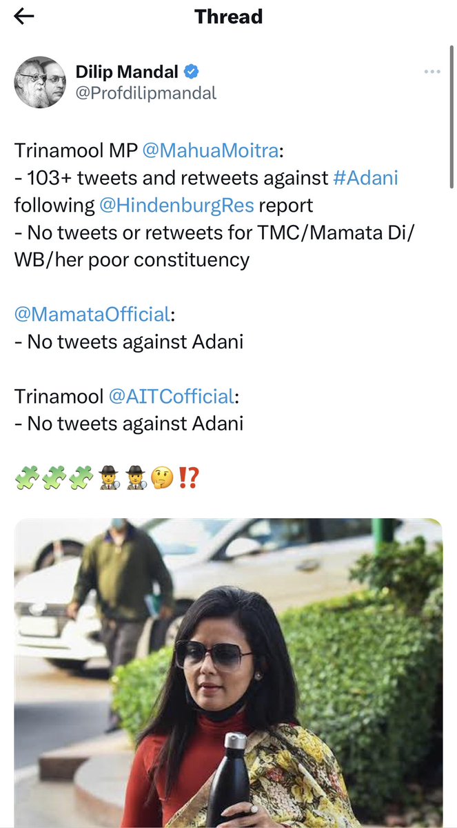 Profdilipmandal's tweet photo. She blocked me! ☹️ 

It seems that people have become increasingly intolerant, making it more difficult to have a fair discussion. I presented some data, and I had expected Mahua Moitra, MP to refute them by demonstrating that my information was inaccurate. @MamataOfficial https://t.co/FrQzhpZoKw