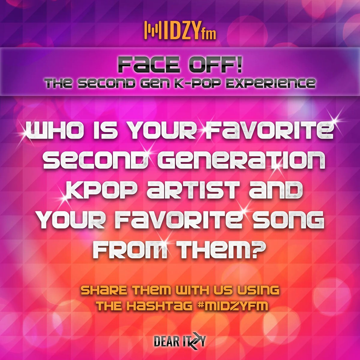 dearitzyPH's tweet photo. I want nOboDy NoBodY but you! 👉🏼👏🏼👉🏼

Did that make you sing and dance? It is because 2nd gen songs are so catchy! 💃🕺

Join us and share your favorite second generation artists and their songs using the hashtag #MIDZYFM Let's go CrAZy and walk down the memory lane together. ✨ https://t.co/CbNF9kdkGD