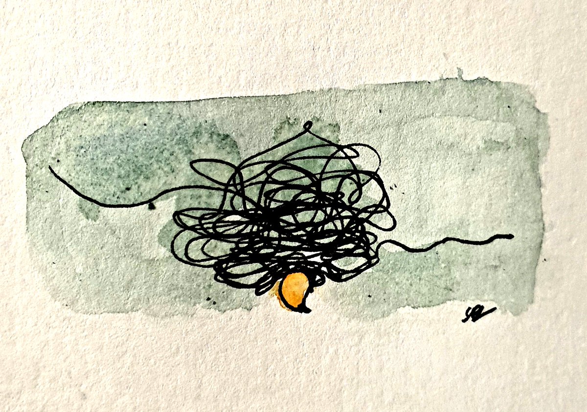 「'괜찮아' 주문도, 산책도,엉킨 생각을 없애지는 못 했어. 」|작가 두도のイラスト