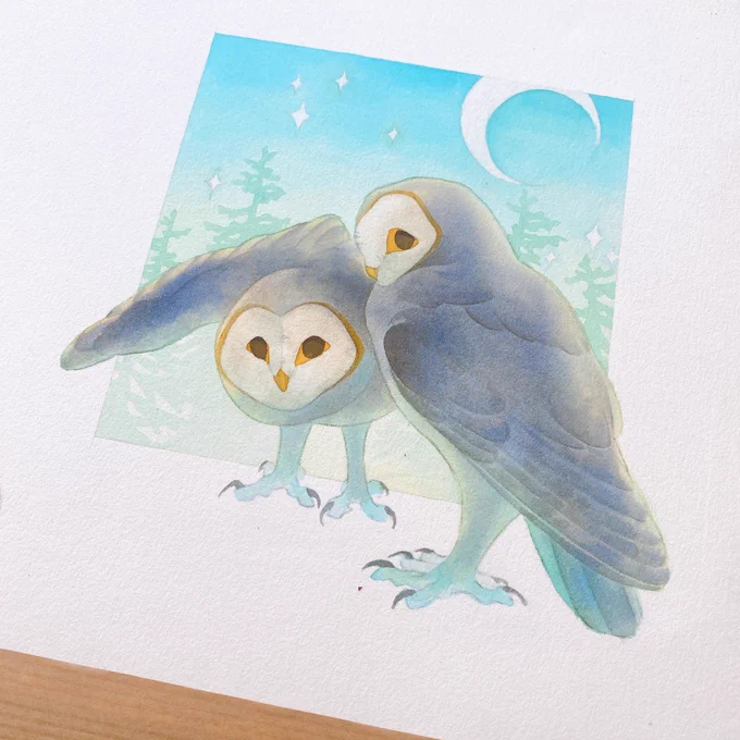 Owls to relax and try new color combinaison! 