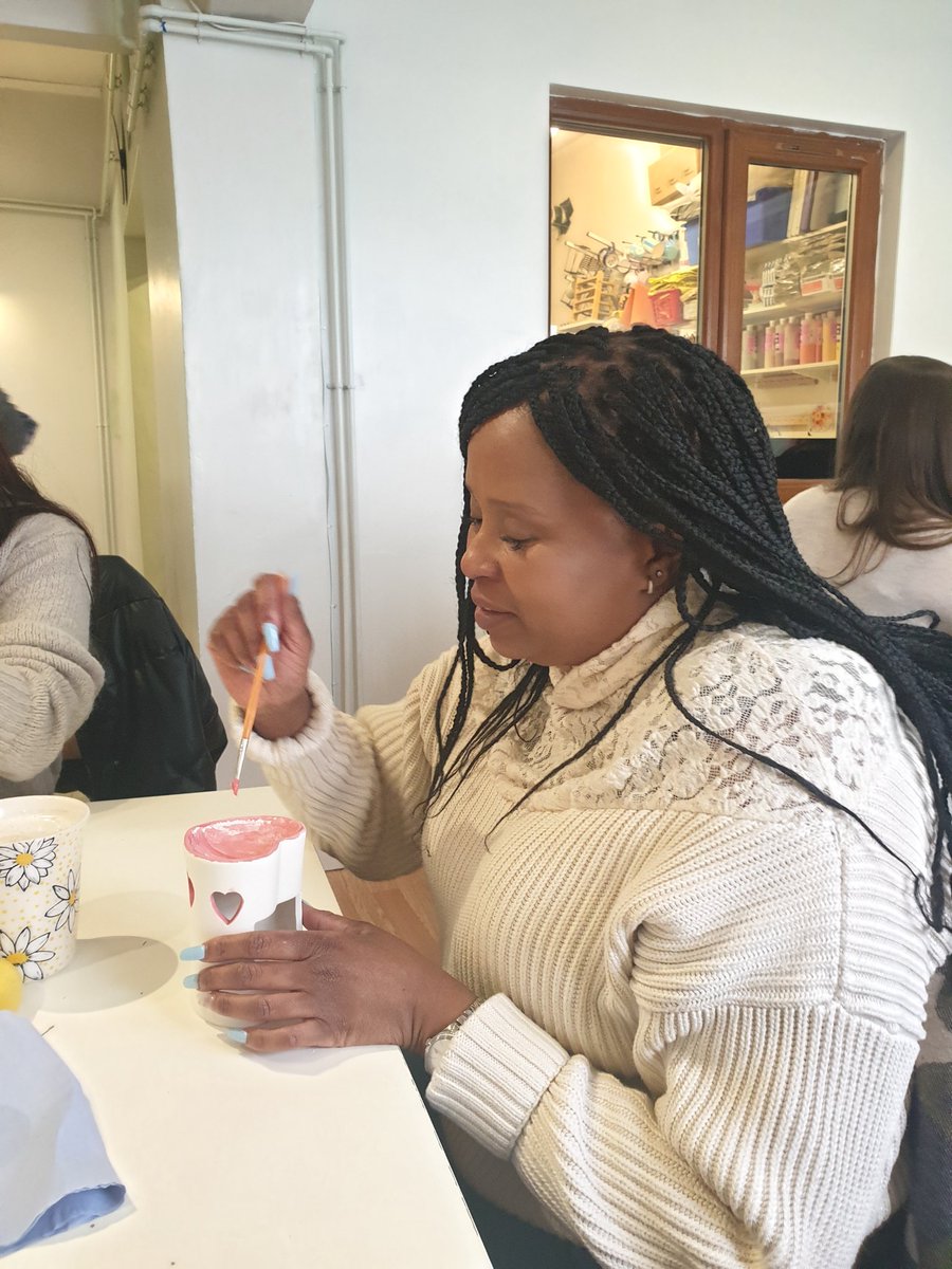 JadeDentonFSG's tweet photo. This dedicated team give so much of themselves to the children, young people and families. So,  every few months we down tools 💻 👨‍💻 and have some 'us' time. 

This team away day we expressed our creative side. Pottery painting.
#lancashire #staffwellbeing #familysafeguarding https://t.co/ouZQzcfqTB