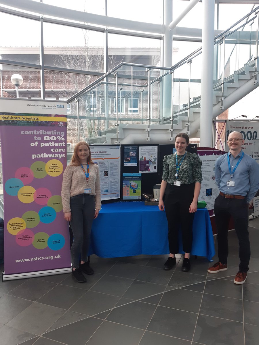 HCScience_Ox's tweet image. It's Healthcare Science Week! So in order to celebrate and inform the public of our roles we have a stand in the NOC main entrance today 10am-3pm. Come down and say hi! #HCSW2023 @OUHospitals