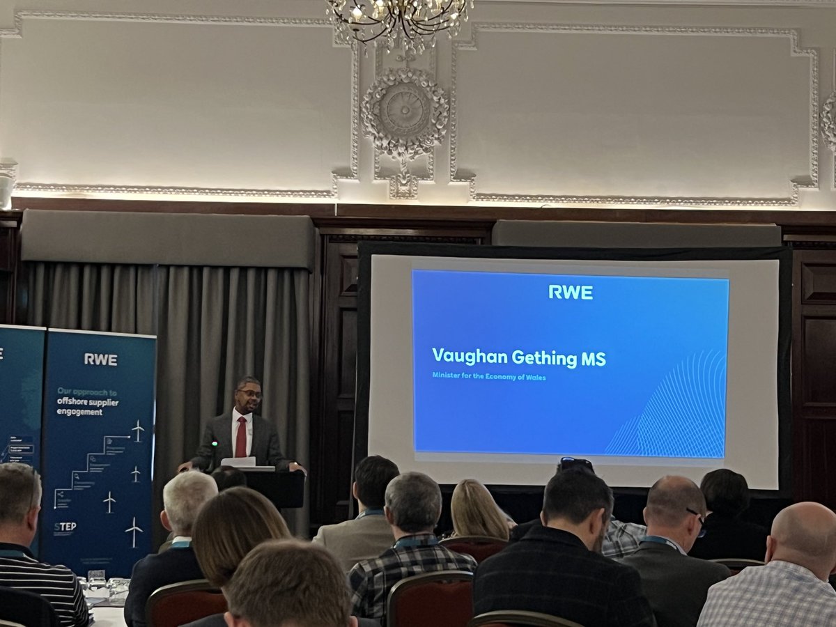 ⁦<a href="/mh_port/">Port of Milford Haven</a>⁩  very pleased to be attending, listening, collaborating and speaking later at #rwecelticsea #rwestep event. Our role is provide the port facilities and services to maximise benefits for Wales. ⁦@SCrabbPembs⁩ ⁦<a href="/vaughangething/">Vaughan Gething</a>⁩