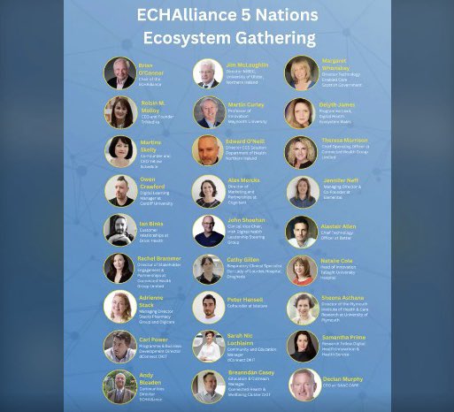 We are delighted to have our COO Theresa Morrison and Director of stakeholder engagement and partnerships Rachel Brammer speaking at the 5 nations ecosystem gathering for @ECHAlliance on 21st March!