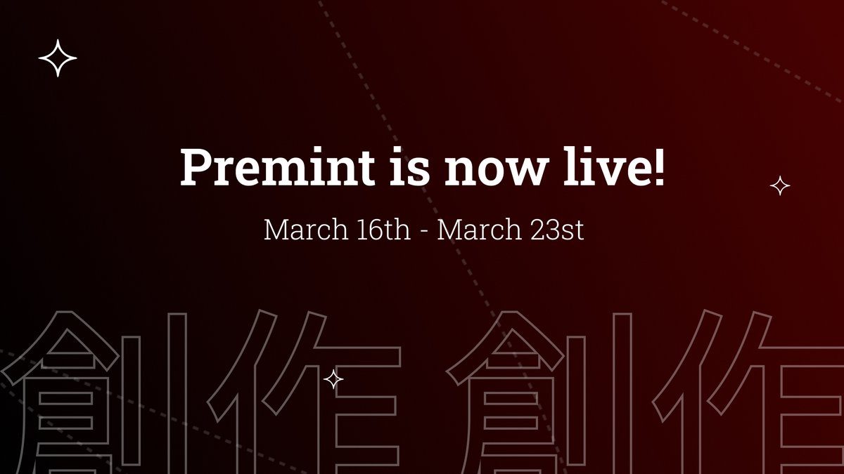 Due to the success of the previous whitelist campaign, the Architect has decided to host our first pre-mint, only lasting one week, during which he will distribute 50WL spots.

Premint raffle link: premint.xyz/blankslate/

Discord will open at 15k followers 🥷