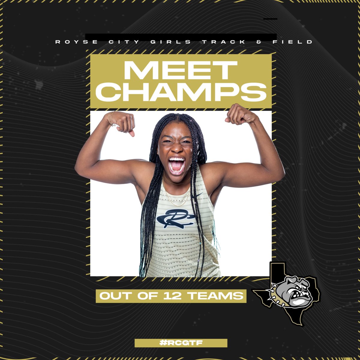 RCHSGIRLSTFXC's tweet photo. CONGRATS to our girls track and field yesterday for being MEET CHAMPS! Setting the standard for this season and making us proud💪💛🖤 https://t.co/JQ1602pAPb
