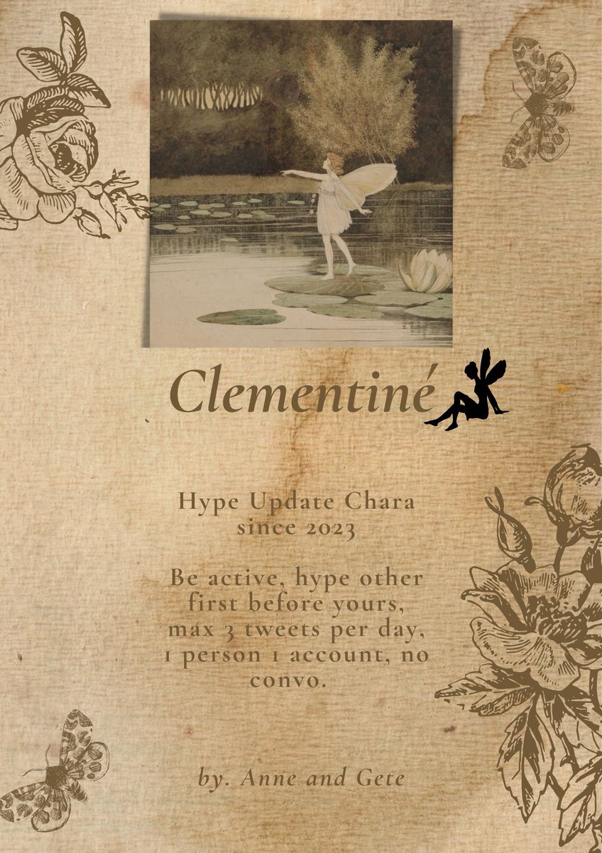 Hi, fairies! We are looking for anyone who want to join HYPE UPDATE CHARA with us. You can hype with like or reply and we accept any type of upchar. Just retweet this tweet, reply with your nick and username, also don't forget to tag your friends. 🧚‍♀️